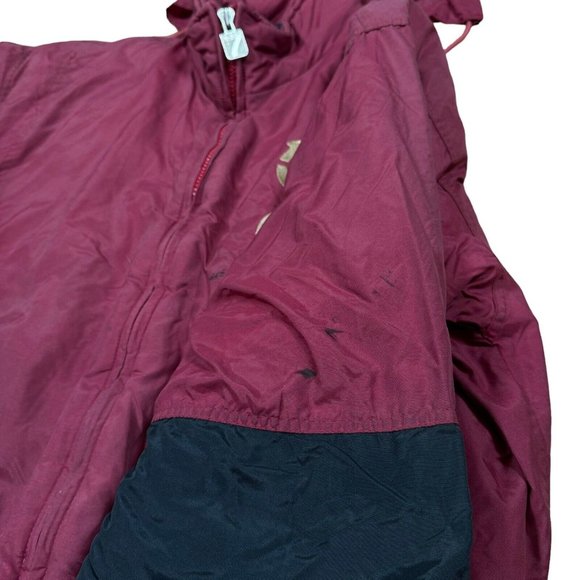 Vtg 90’s San Francisco 49ers Logo 7 Game Day Puffer Jacket Hood Sz M‎ Black/Red - Picture 5 of 16